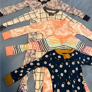 24 month Honest Baby one piece pjs. Set of 5
